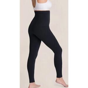Empetua High-Waisted Shaping Compression Black Leggings Shapewear S Small New